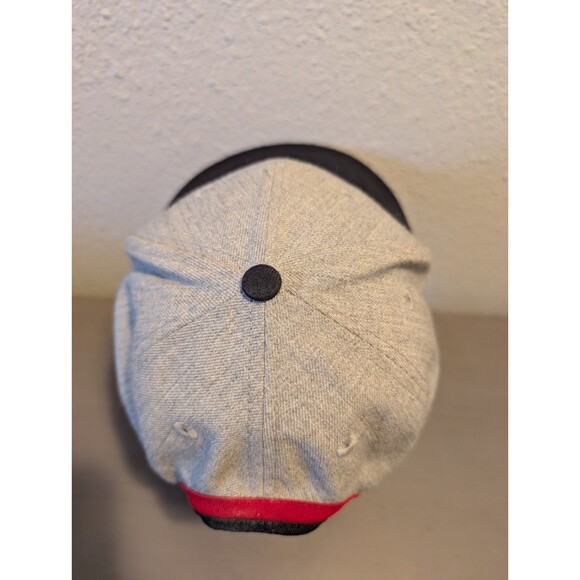 Atlanta Braves Hat Mens Large Medium  New Era 9 Fifty Strapback Baseball Gray - Picture 7 of 9